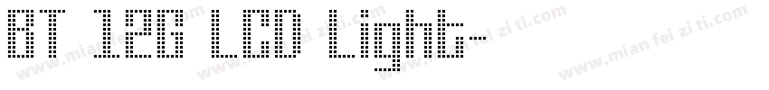 BT 12G LCD Light字体转换